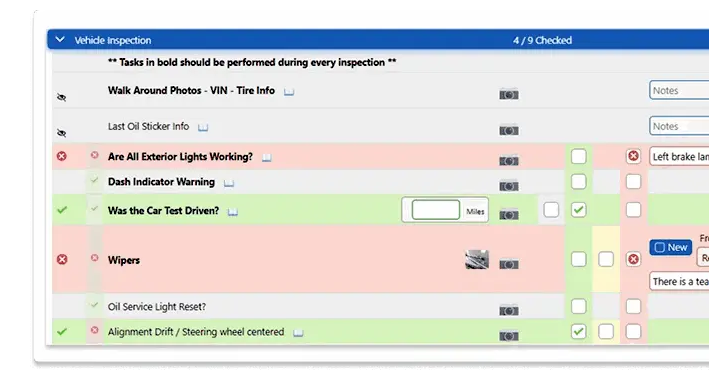 Repair Shop Solutions Digital Vehicle Inspection Software on a Tablet